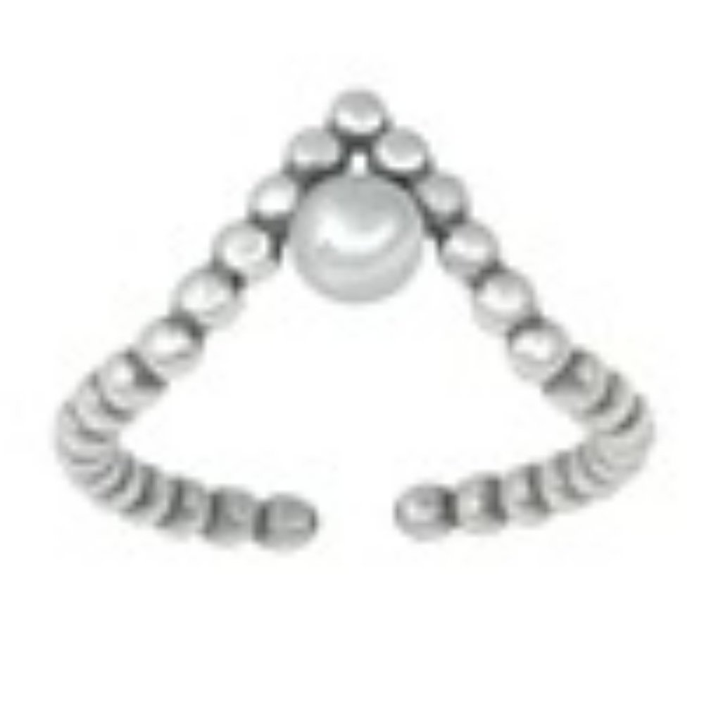 925 Sterling Silver Ball Design Toe Ring ( New)